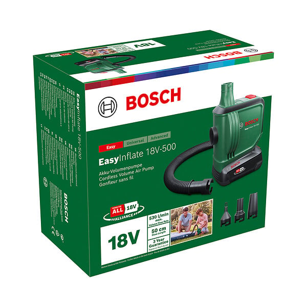 BOSCH - Pompe à air sans fil - EasyInflate 18V-500 - 530 l/min 18V - large