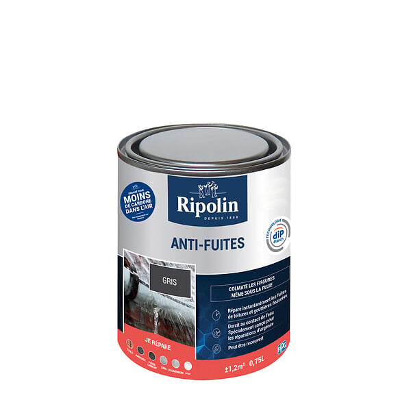 RIPOLIN - Anti-fuites Gris Pot 0.75l - large