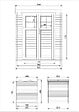 TIMBELA - Abri de jardin en bois - porte verrouillable de haute qualité - H200 x l204 x L204 cm / 3,53 m2 - M309F - vignette