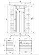 TIMBELA - Abri de jardin en bois - H198 x l239 x L144 cm / 2.63 m2 - M306A - vignette