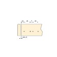 EMUCA - Lot de 10 serrures de porte à visser dans le meuble avec réglage Push Lite, longueur 80mm, Amortisseur, Plastique, Gris - vignette