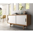 EMUCA - Kit de ferrures pour Flow 2 portes coulissantes et armoire à fermeture souple avec rails encastrés 2,35m, panneaux non inclus, Anodisé mat - vignette