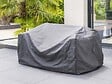 HESPERIDE - Housse pour canapé Hambo M gris - 200 x 115 x 100 cm - Hespéride - vignette