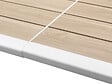 HESPERIDE - Table extensible rectangulaire alu Lin/Blanc Pavane - 8/12 places - Hespéride - vignette