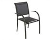 HESPERIDE - Ensemble repas table extensible alu 4/8 places Graphite + 8 fauteuils Piazza - Hespéride - vignette