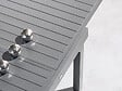 HESPERIDE - Ensemble repas table extensible alu 4/8 places Graphite + 8 fauteuils Piazza - Hespéride - vignette