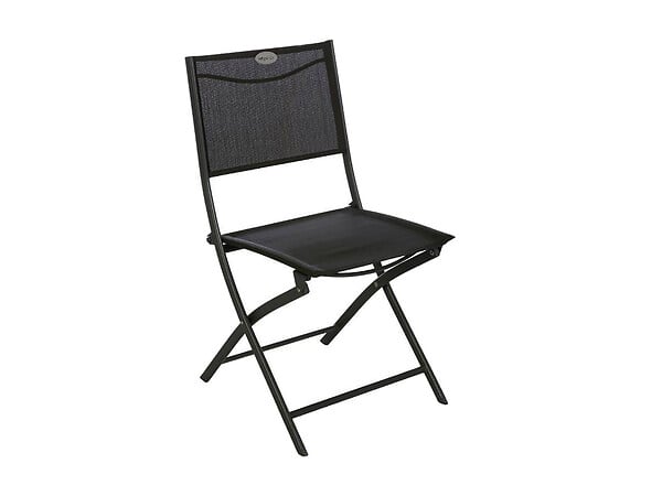 HESPERIDE - Ensemble repas table extensible alu 4/8 places Graphite + 8 chaises Modula - Hespéride - large