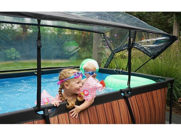 EXIT TOYS - Dôme pour piscine tubulaire rectangulaire 2,20 x 1,50 m - Exit Toys - large