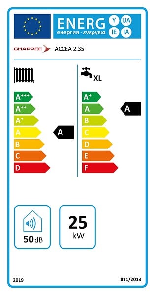 CHAPPEE - Chaudière Gaz Murale Condensation Accea Chappée 35 kW Complète (Ventouse + Douilles + Dosseret) avec Thermostat Filaire - large