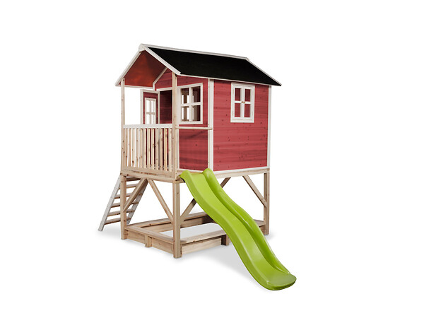 EXIT TOYS - Maisonnette en bois pour enfants Loft 500 Rouge - Exit Toys - large