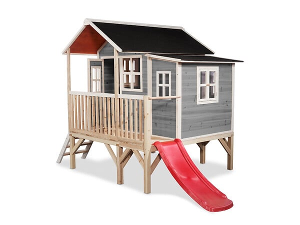EXIT TOYS - Maisonnette en bois pour enfants Loft 350 Gris - Exit Toys - large