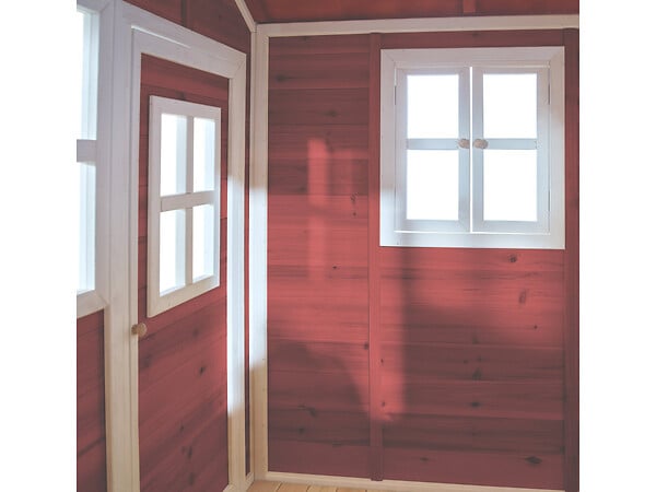 EXIT TOYS - Maisonnette en bois pour enfants Loft 300 Rouge - Exit Toys - large