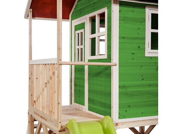 EXIT TOYS - Maisonnette en bois pour enfants Loft 500 Vert - Exit Toys - large