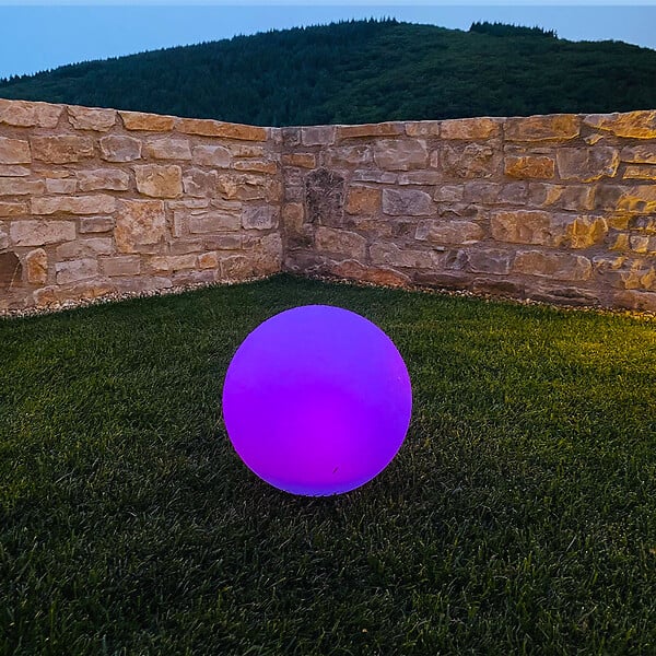 LUMISKY - 2 Boules lumineuses solaires SOLSTY D30cm - large