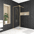 AURLANE - Paroi de douche AURLANE Golden Edge 80x200cm - vignette