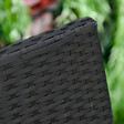 OUTSUNNY - Banc de jardin 2 places style cosy chic résine tressée 4 fils imitation rotin noir - vignette