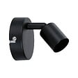 PAULMANN - Spot mural Carolina orientable GU10 noir mat 10W - vignette