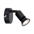 PAULMANN - Spot mural Carolina orientable GU10 noir mat 10W - vignette