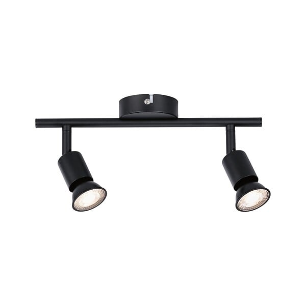 PAULMANN - Spots muraux orientables Carolina 2x10W GU10 Noir mat - large