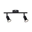 PAULMANN - Spots muraux orientables Carolina 2x10W GU10 Noir mat - vignette