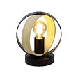 C-CREATION - Lampe à poser - Métal et bambou - Arabel - Noire - E27 - vignette