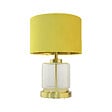 C-CREATION - Lampe à poser - Velours jaune - 45cm - vignette