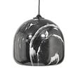 C-CREATION - Suspension Ning - Verre - Marbré noir - vignette