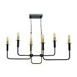 C-CREATION - Lustre filume 306972 en métal noir et doré - vignette