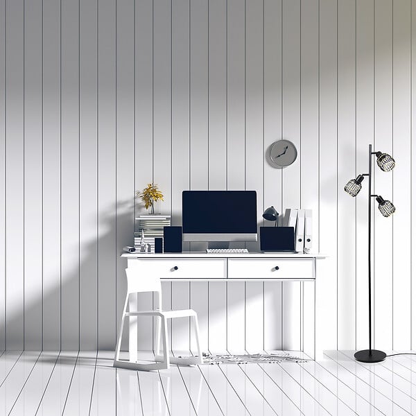 C-CREATION - Lampadaire latie 313953 en métal noir - large