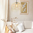 C-CREATION - Suspension en rotin tressé Palmite 35cm - vignette