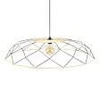 C-CREATION - Suspension rotin Altine - Métal noir - Diam.90cm - vignette