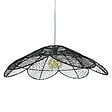 C-CREATION - Suspension en rotin tressé Andène - Noir - Diam.85cm - vignette