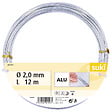 SUKI - Fil déco aluminium argent - 2mm - 12 m - vignette