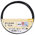 SUKI - Fil décoratif en aluminium - Noir - 2mm - 12 m - vignette