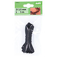 SUKI - corde simili cuir noir 3mm 5m - vignette