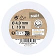 SUKI - corde coton blanc argent 4mm 10m - vignette