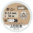 SUKI - corde coton jaune neon 2mm 50m - vignette