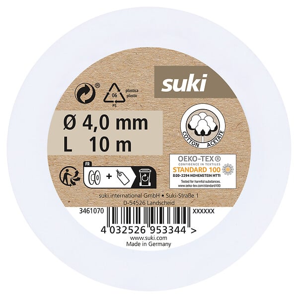 SUKI - Corde en coton - Blanc - Diam.4mmxL.10m - large