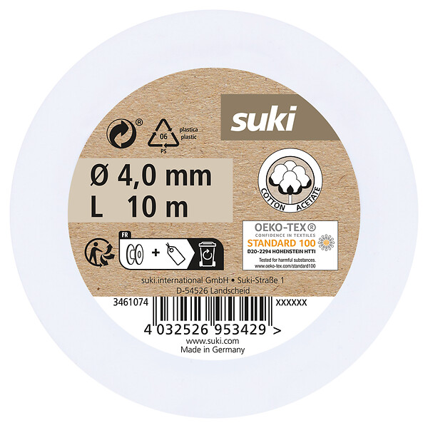 SUKI - Corde en coton jaune - Diam.4mmxL.10m - large
