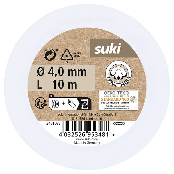 SUKI - Corde en coton - Vieux rose - Diam.4mmxL.10m - large