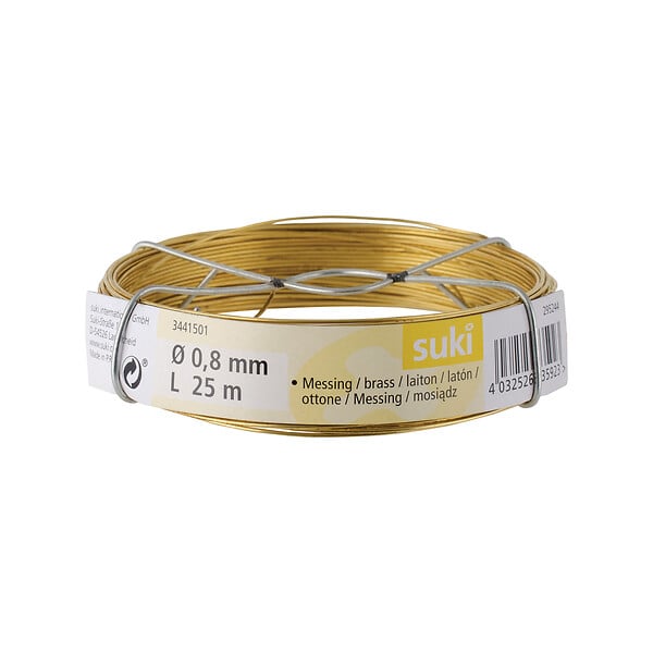 SUKI - fil ligature laiton 0.8mm 25m - large