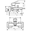 HANSGROHE - Vernis Shape Mitigeur bain/douche avec cartouche céramique, Noir mat (71450670) - vignette