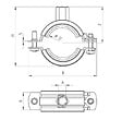 FISCHER - Collier isophonique 2 vis imperdables à fermeture rapide taraudage M810 plage de serrage 8792 mm - vignette