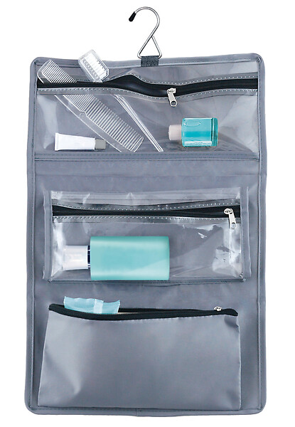 AFGFRANCE - Trousse de toilette à suspendre - Polyester - 27x39cm - large