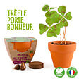 RADIS ET C - Mini kit de jardinage 6cm - Terre cuite - Trèfle 4 feuilles - vignette