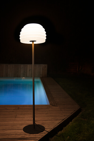 GALIX - Lampadaire Champi résine 230V 150cm - large