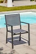 DCB GARDEN - Fauteuil de jardin empilable alu et toile plastifiéee - TOLEDE - vignette