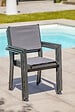 DCB GARDEN - Fauteuil de jardin empilable alu et toile plastifiéee - TOLEDE - vignette
