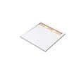AURLANE - Receveur en acrylique Blanc 80x80x4 cm + Grilles Linéaires Chrome et Or Brossé - WHITENESS II - vignette