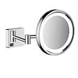 HANSGROHE - Hansgrohe AddStoris Miroir cosmétique mural avec éclairage LED, Chrome (41790000) - vignette